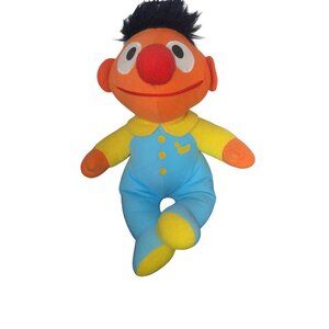 VINTAGE 80s Sesame Street Muppet Plush Beddy Bye Softies Ernie Doll -‎ Playskool
